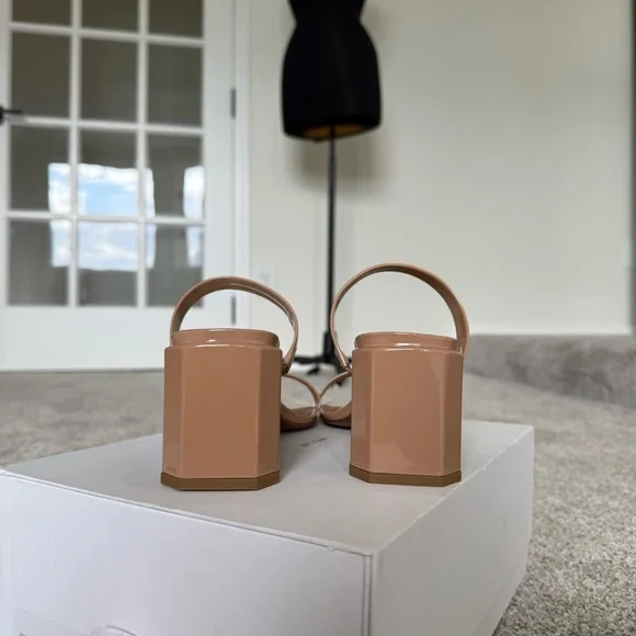 New In Box BY FAR Nude Tanya Heels - Picture 6 of 7